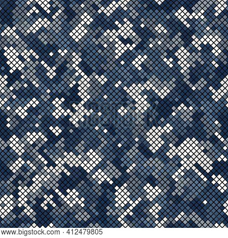 Camouflage Seamless Pattern. Abstract Modern Vector Military Backgound.