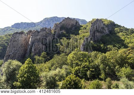 Rock Formations Ritlite  At Iskar River Gorge, Balkan Mountains, Bulgaria