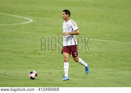 Rio, Brazil - March 14, 2021: Paulo Henrique Ganso Player In Match Between Flamengo V Fluminense By 
