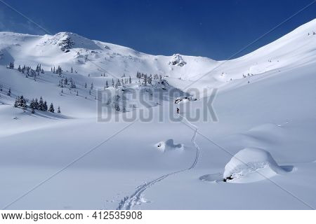 Winter in Godeanu Mountains, Carpathians, Romania, Europe