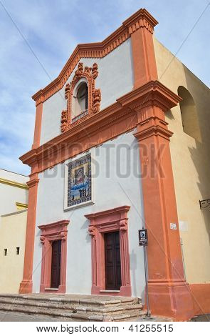 Kirke af SS. Crocifisso. Gallipoli. Puglia. Italien.