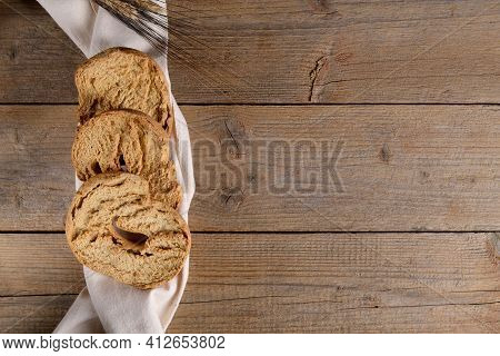 Tipical Summer Dish Of Puglia - Friselle. Classical Apulian Dried Bread Called Freselle. Healthy Veg