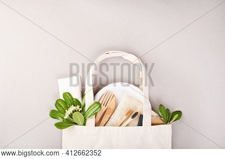 Eco Friendly, Disposable, Recyclable, Compostable Tableware. Toothbrush, Plate, Cutlery, Bag Made Of