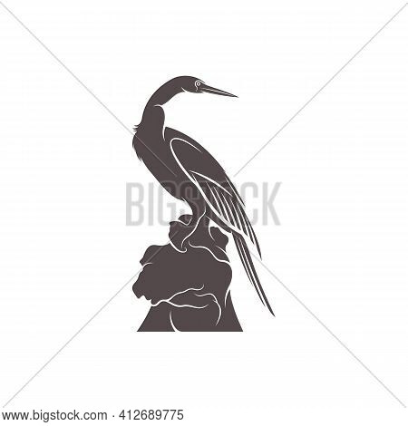 Snake Bird Design Vector Illustration, Creative Snake Bird Logo Design Concept Template, Symbols Ico