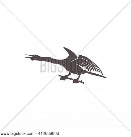 Snake Bird Design Vector Illustration, Creative Snake Bird Logo Design Concept Template, Symbols Ico