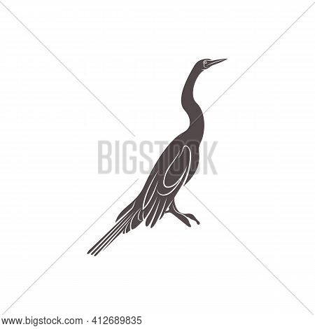 Snake Bird Design Vector Illustration, Creative Snake Bird Logo Design Concept Template, Symbols Ico