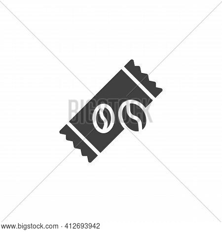 Coffee Sachet Vector Icon. Filled Flat Sign For Mobile Concept And Web Design. Instant Coffee Stick 