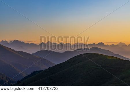 summer landscape near Monte Grappa, Northern Italy