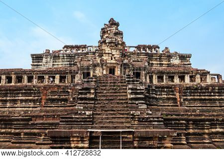 The Baphuon Is A Temple At Angkor, Cambodia. Baphuon Is Located In Angkor Thom, Northwest Of The Bay