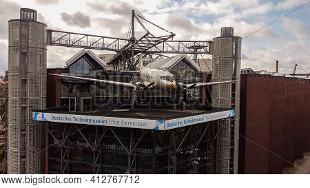 German Museum Of Technology In Berlin - Aerial View - Berlin, Germany - March 11, 2021