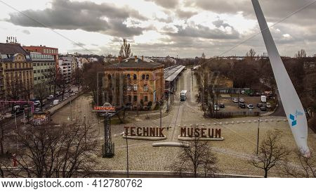 German Museum Of Technology In Berlin - Aerial View - Berlin, Germany - March 11, 2021