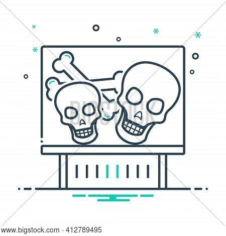 Mix Icon For Bones Exhibit  Skull-ossicle Demonstrate Skull