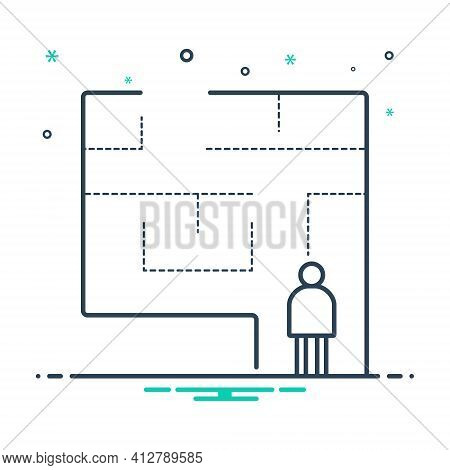 Mix Icon For Evacuation-plan Evacuation  Exit  Egress  Vent