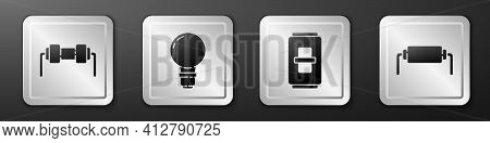 Set Resistor Electricity, Light Bulb With Concept Of Idea, Electric Light Switch And Resistor Electr