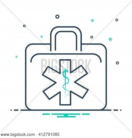 Mix Icon For Ems  Paramedic Emt  Em-logo Ems-training First-responders