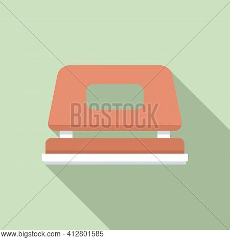 Office Hole Puncher Icon. Flat Illustration Of Office Hole Puncher Vector Icon For Web Design