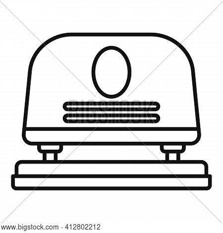 Paper Hole Puncher Icon. Outline Paper Hole Puncher Vector Icon For Web Design Isolated On White Bac