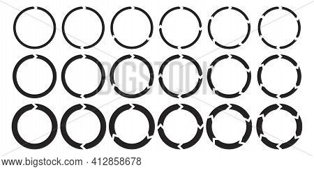 Circles Arrows. Arrow Icon Collection. Cursor Arrow Icon Set. Arrow Vector Collection. Stock Image. 