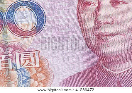 Close-up 100 RMB Banknote