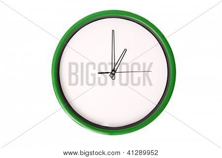 Eine Uhr-Ergebnis-01. Isoliert auf weißem Hintergrund.