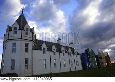 John O'groats (scotland), Uk - August 04, 2018: The Inn At John O'groats, Caithness, Scotland, Highl