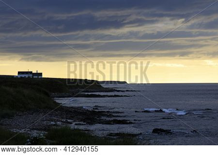 John O\'groats (scotland), Uk - August 04, 2018: View From John O\'groats Area, Caithness, Scotland,