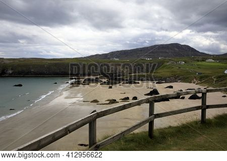 Durness -  (scotland), Uk - August 11, 2018: The Beaches At Durness Peninsula, Scotland, Highlands, 