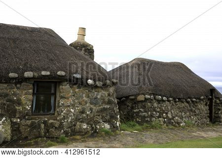 Skye Island (scotland), Uk - August 14, 2018: Skye Museum Of Island Life, Isle Of Skye, Inner Hebrid