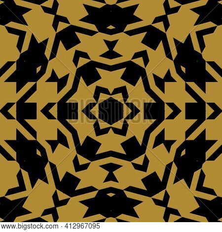 Mystical Pattern Design For The Background. 3d Illustration Art For Website, User Interface Theme, C