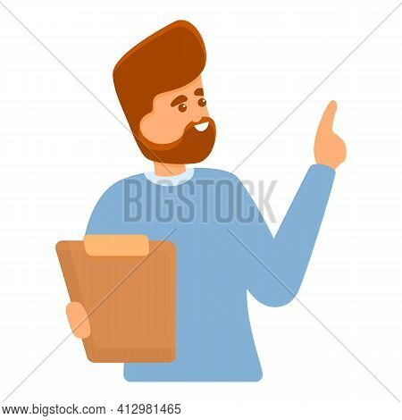 Personal Assistant Icon. Cartoon Of Personal Assistant Vector Icon For Web Design Isolated On White 