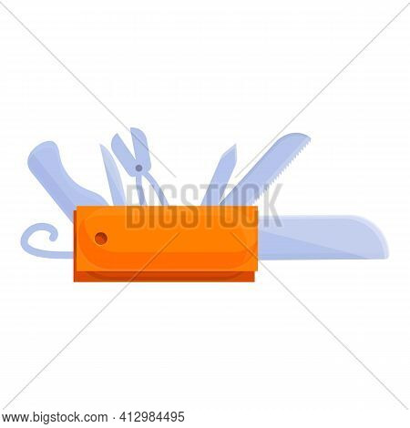 Travel Multitool Icon. Cartoon Of Travel Multitool Vector Icon For Web Design Isolated On White Back