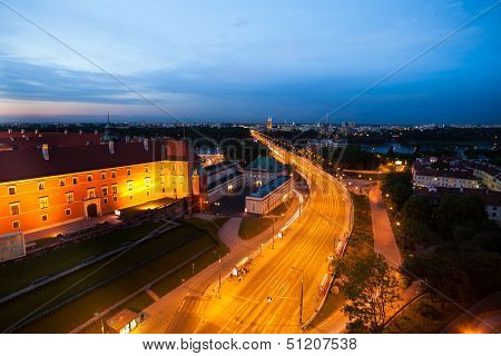 Sl?sko-d?browski Bridge In Warsaw City