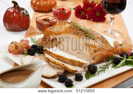 Roasted Turkey Breast - Rosemary-basil Rub