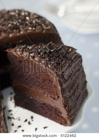 Choklad Fudge tårtbit