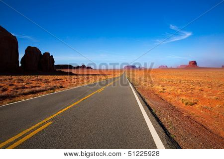 Arizona US 163 Scenic road to Monument Valley Park