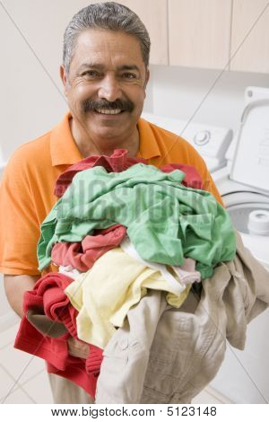 Man Doing Laundry