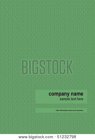 Green U Pattern Business Background