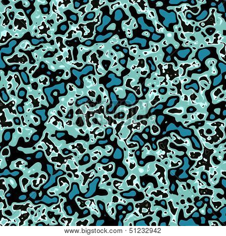 Background - Waveforms in Blue and Green/Gray