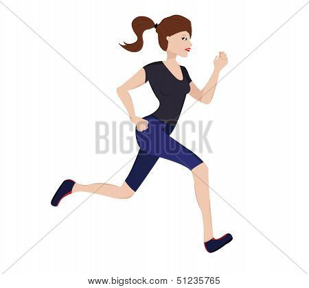 woman jogging