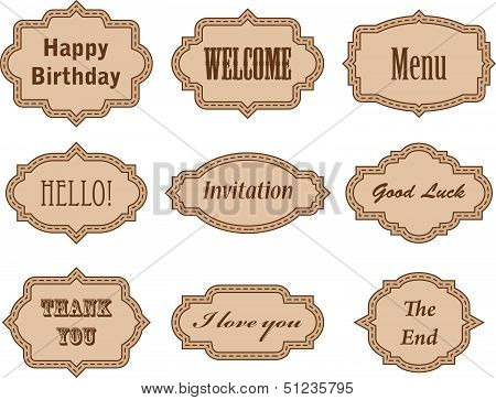 vector collection: vintage frames