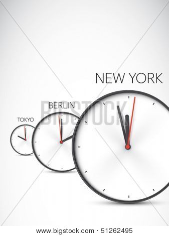 vector time zones