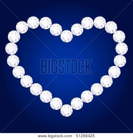 vector diamond heart