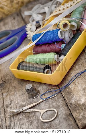 set of seamstress for needlework