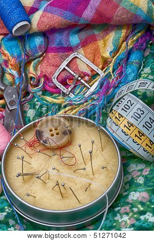 set of seamstress for needlework