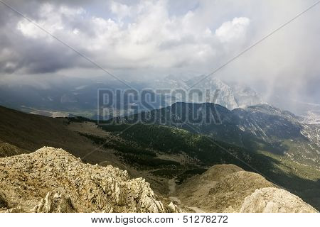 Panorama From Mount Tahtali, Turkey, Kemer
