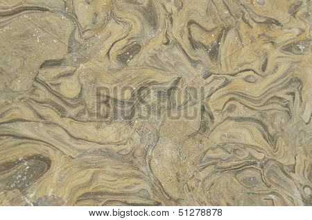 Rock Texture Background Caused By Waterways
