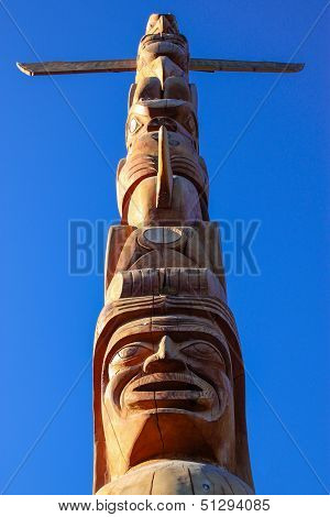 Totem Pole in Stanley Park, Vancouver