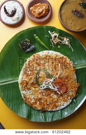 Carrot Dosa - A South Indian pancake
