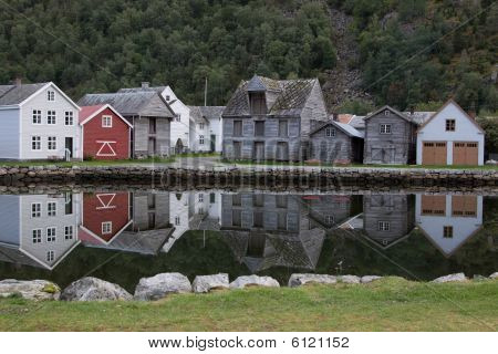 Village of Laerdalsoyri, Norway