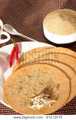 Khakra with tea - a gujarati snack from India